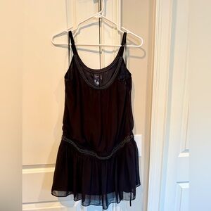 Guess Black Dress with Beaded Neckline